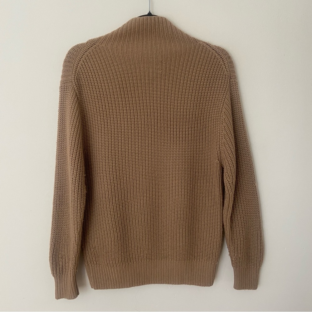 Aritzia Wilfred Montpellier Turtleneck Sweater in Tan size XS Merino Wool - Picture 10 of 12